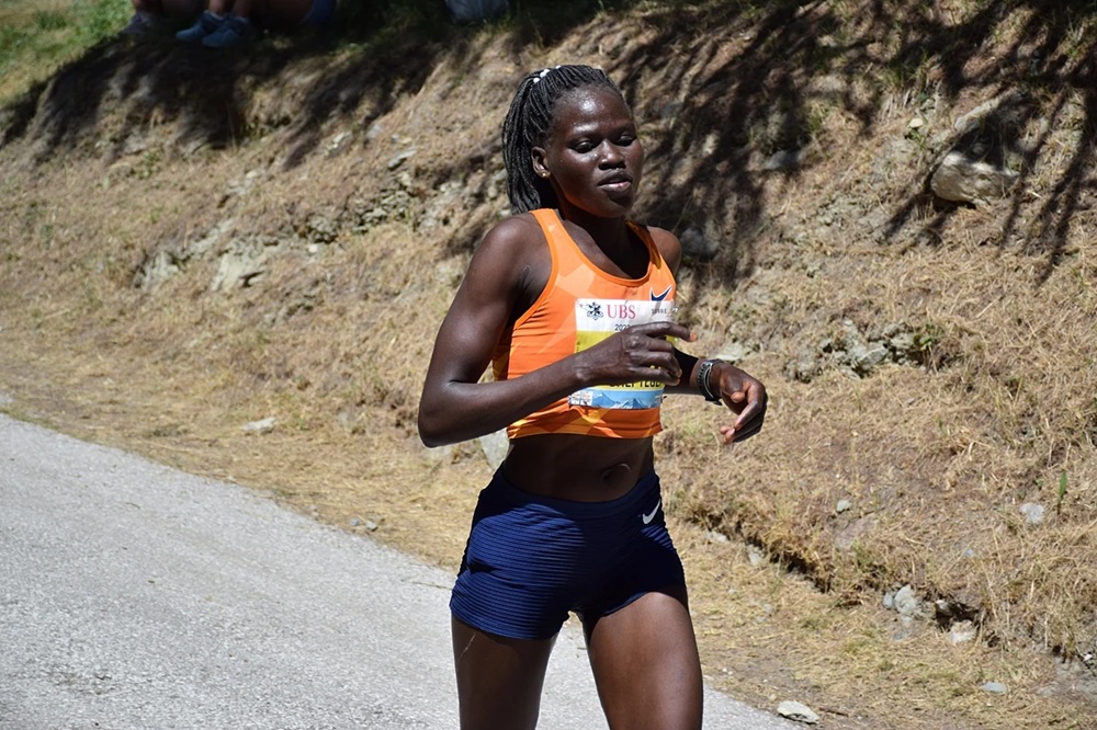 Ugandská olympionička Rebecca Cheptegeiová.